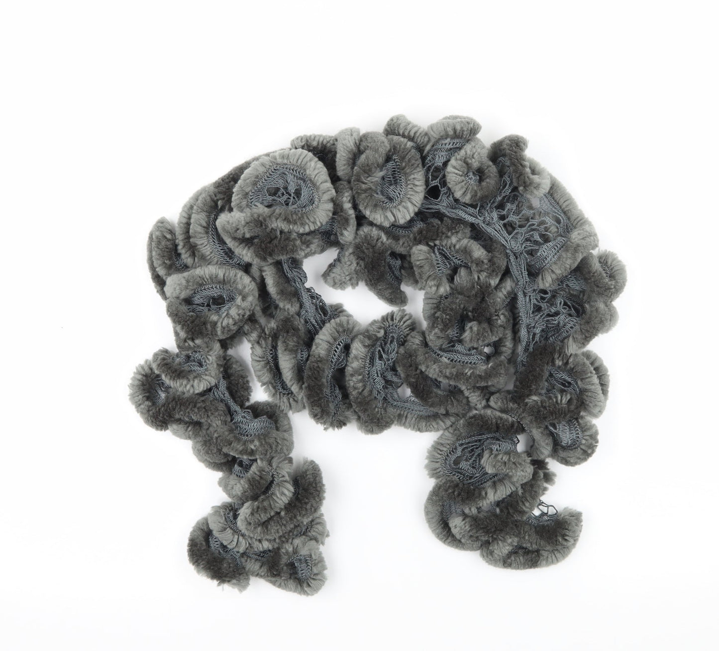 Preworn Womens Grey  Knit  Scarf