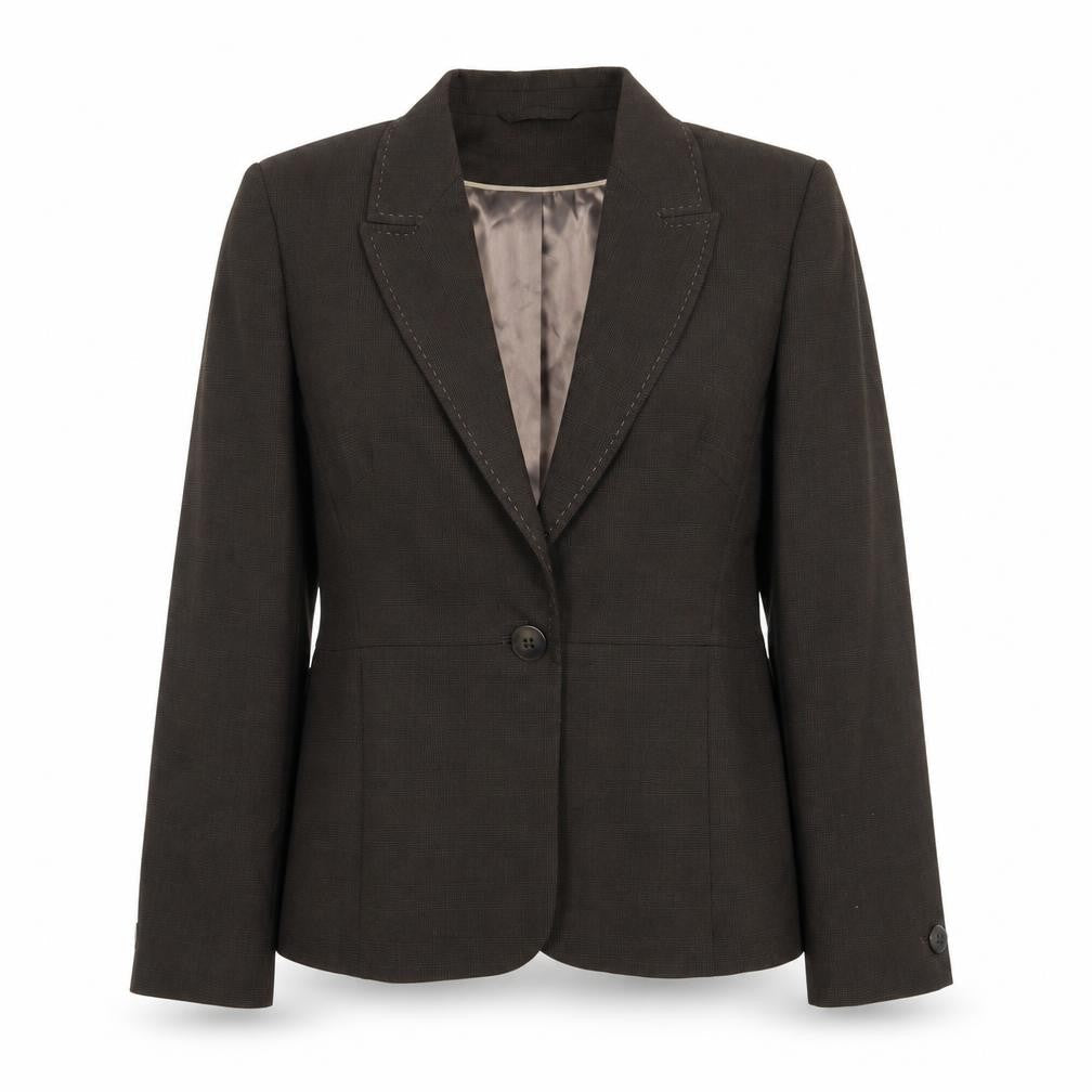 NEXT Womens Brown Check  Jacket Suit Jacket Size 12