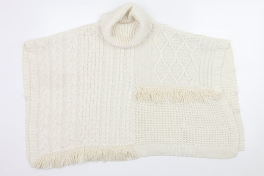 NEXT Girls White  Knit Pullover Jumper Size 11-12 Years