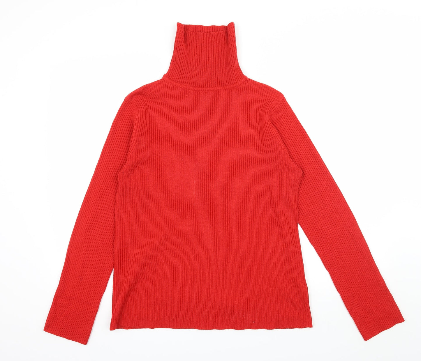 Mia Moda Womens Red  Knit Pullover Jumper Size XL