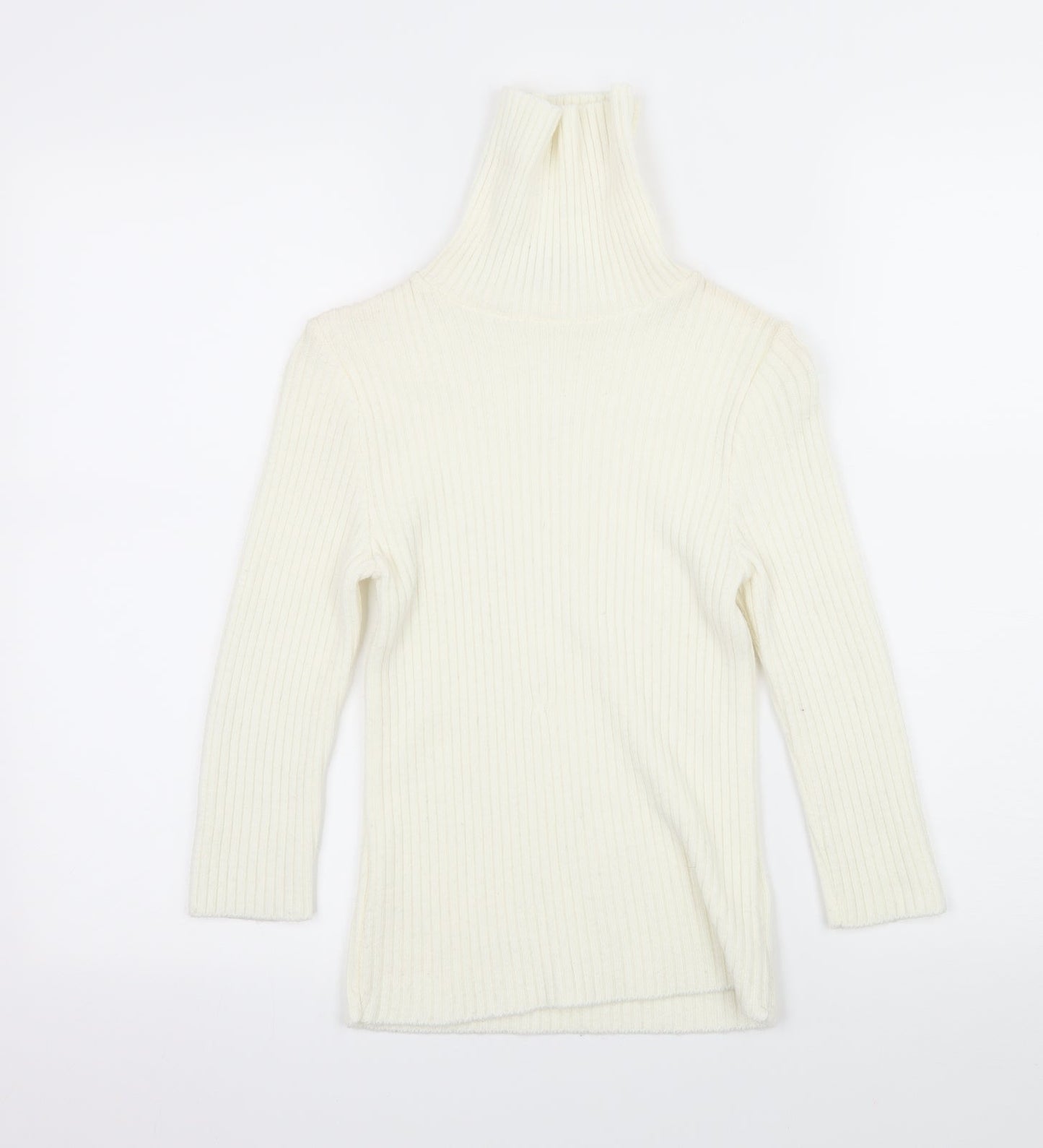 New Look Womens Ivory  Knit Pullover Jumper Size 8