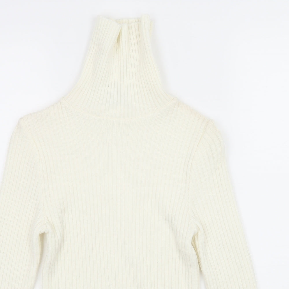 New Look Womens Ivory  Knit Pullover Jumper Size 8