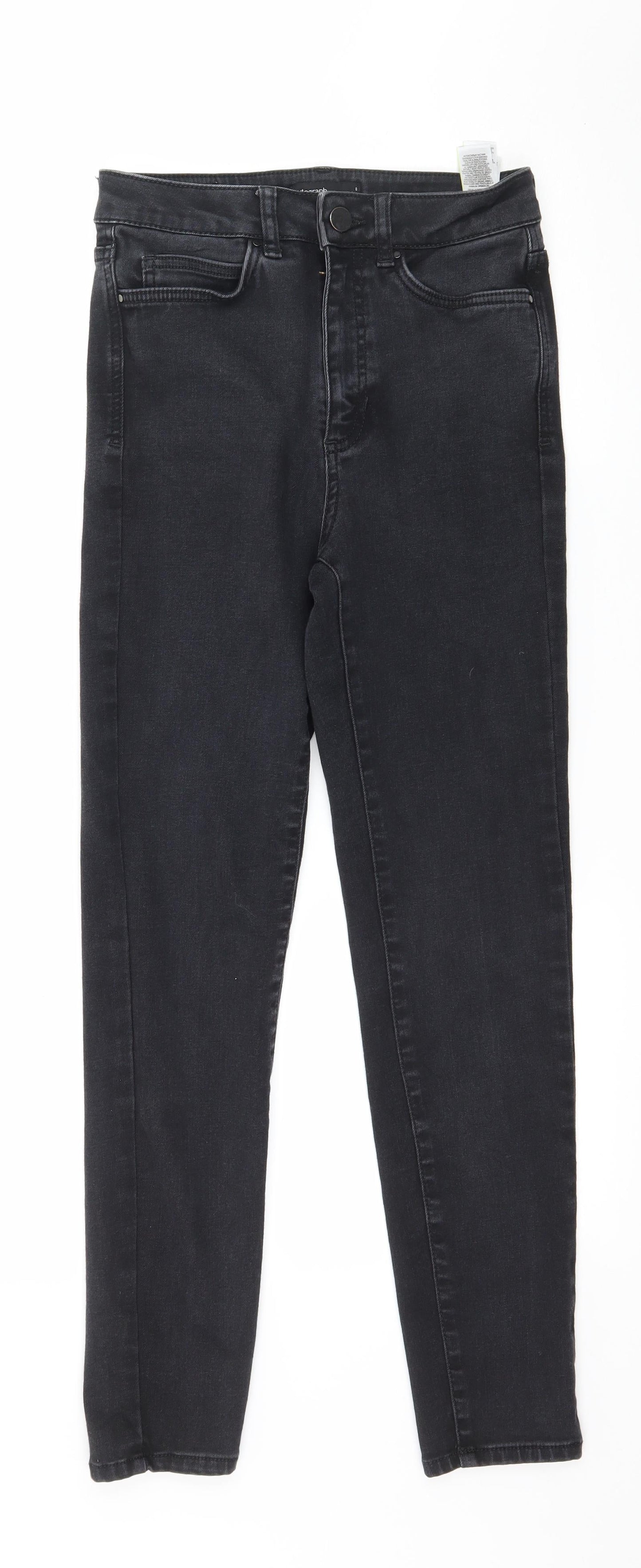 Marks and Spencer Womens Grey  Denim Skinny Jeans Size 8 L27 in