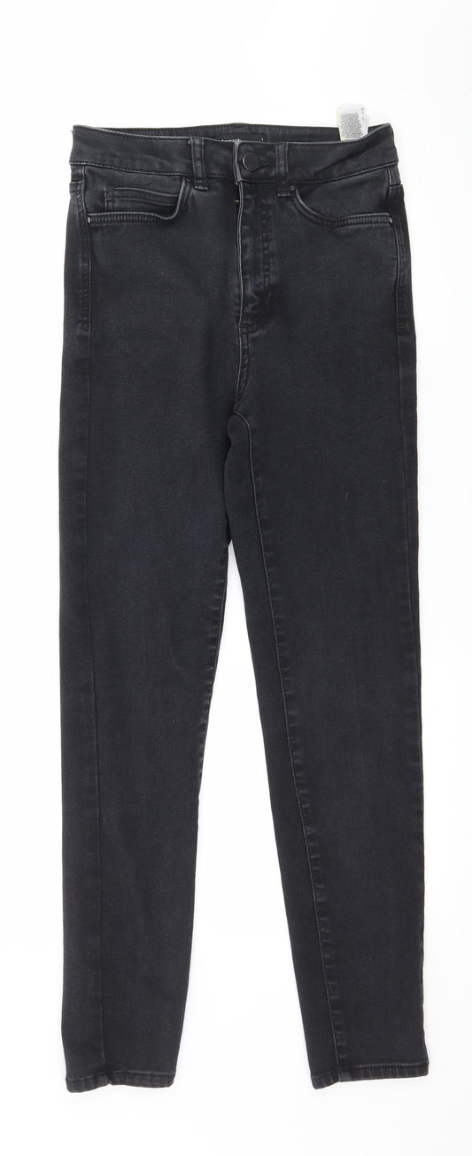 Marks and Spencer Womens Grey  Denim Skinny Jeans Size 8 L27 in