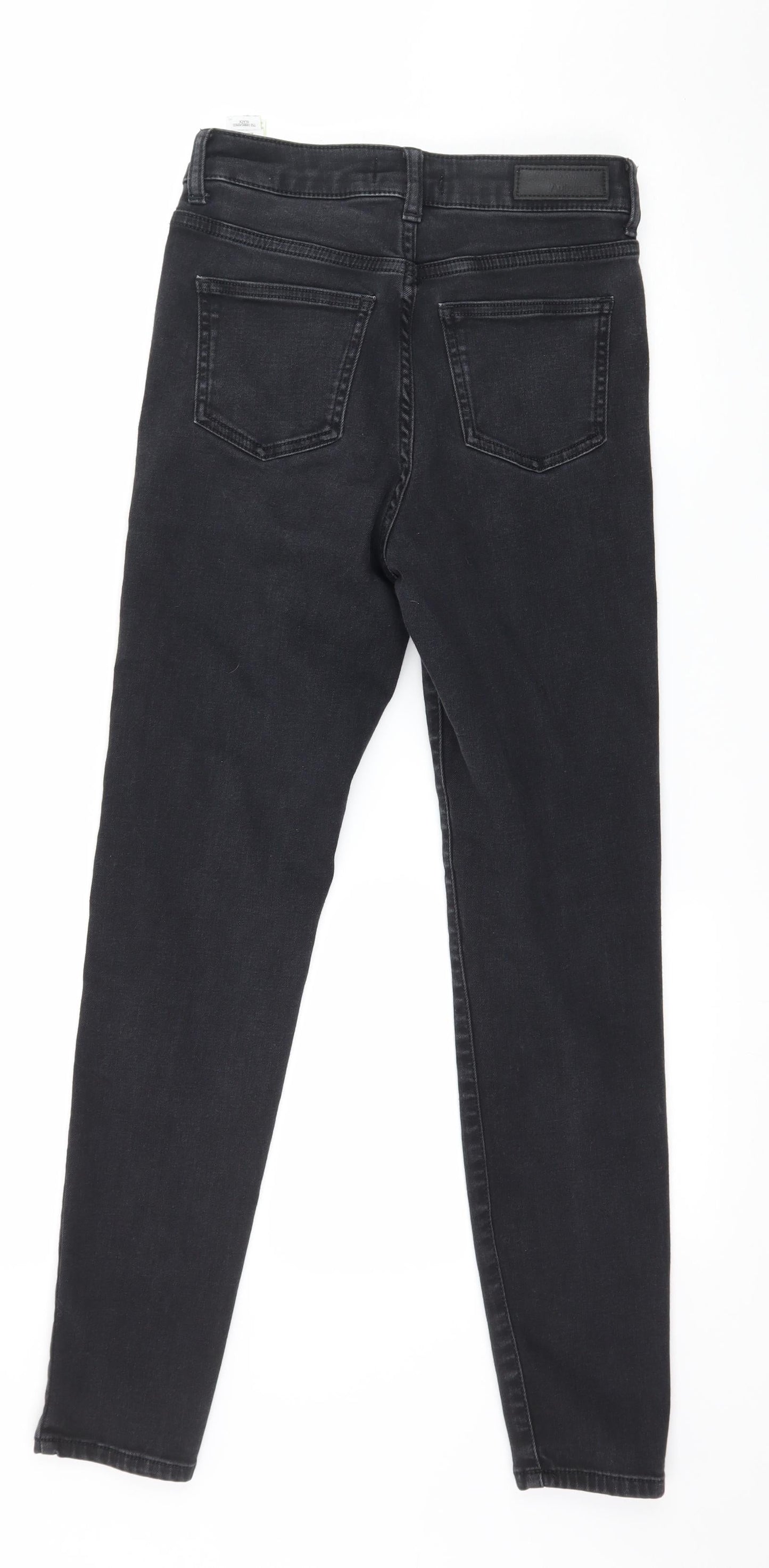 Marks and Spencer Womens Grey  Denim Skinny Jeans Size 8 L27 in