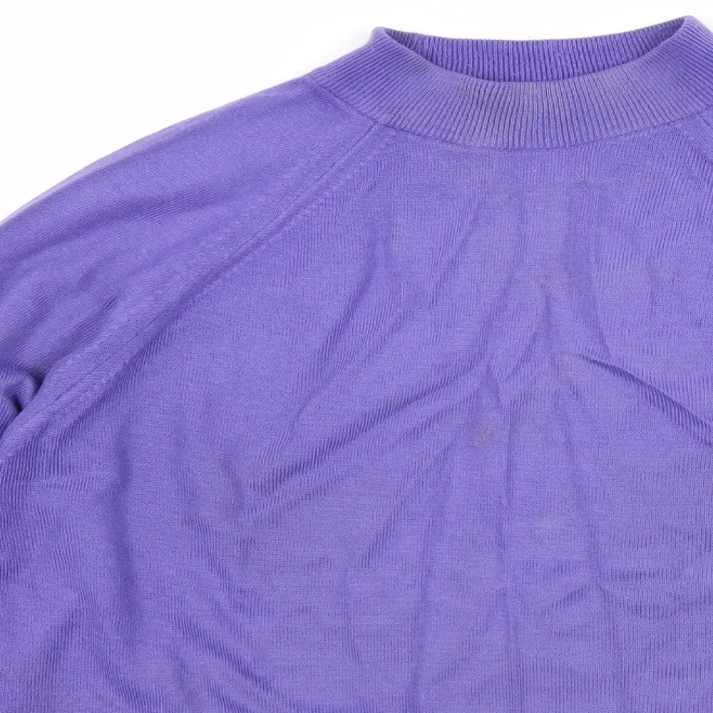 Littlewoods Womens Purple  Knit Pullover Jumper Size 12