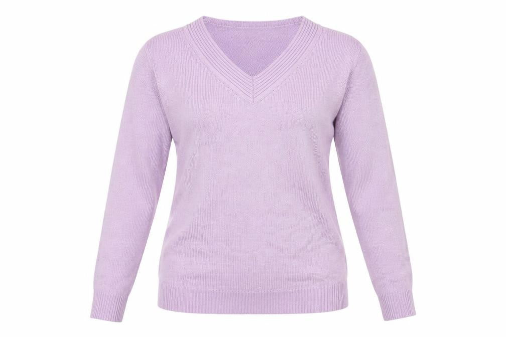 Damart Womens Purple  Knit Pullover Jumper Size 10