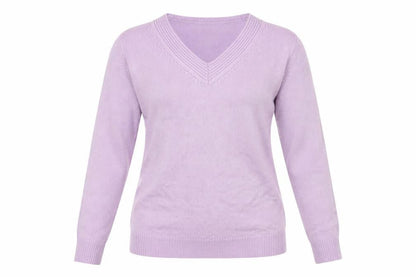 Damart Womens Purple  Knit Pullover Jumper Size 10