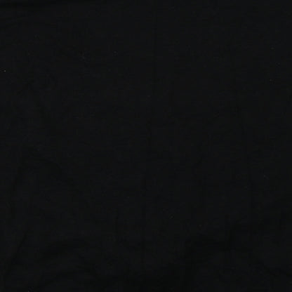 Select Womens Black  Knit Basic T-Shirt Size 16