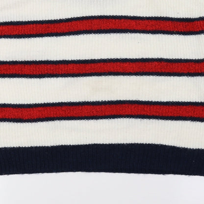 H&M Womens Multicoloured Striped Knit Pullover Jumper Size 10