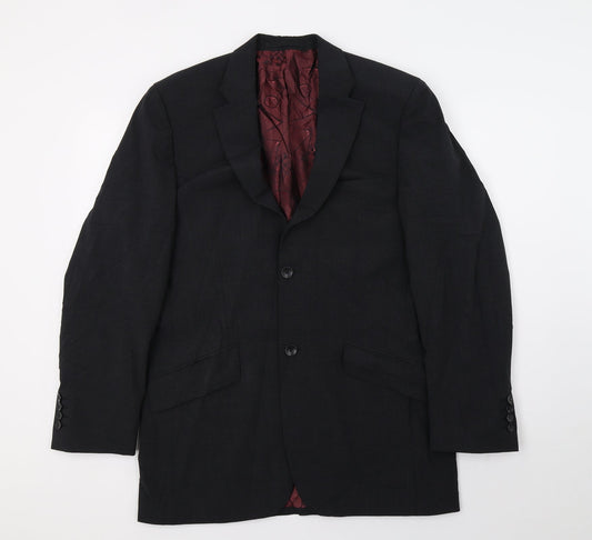 REMUS Mens Black   Jacket Blazer Size M