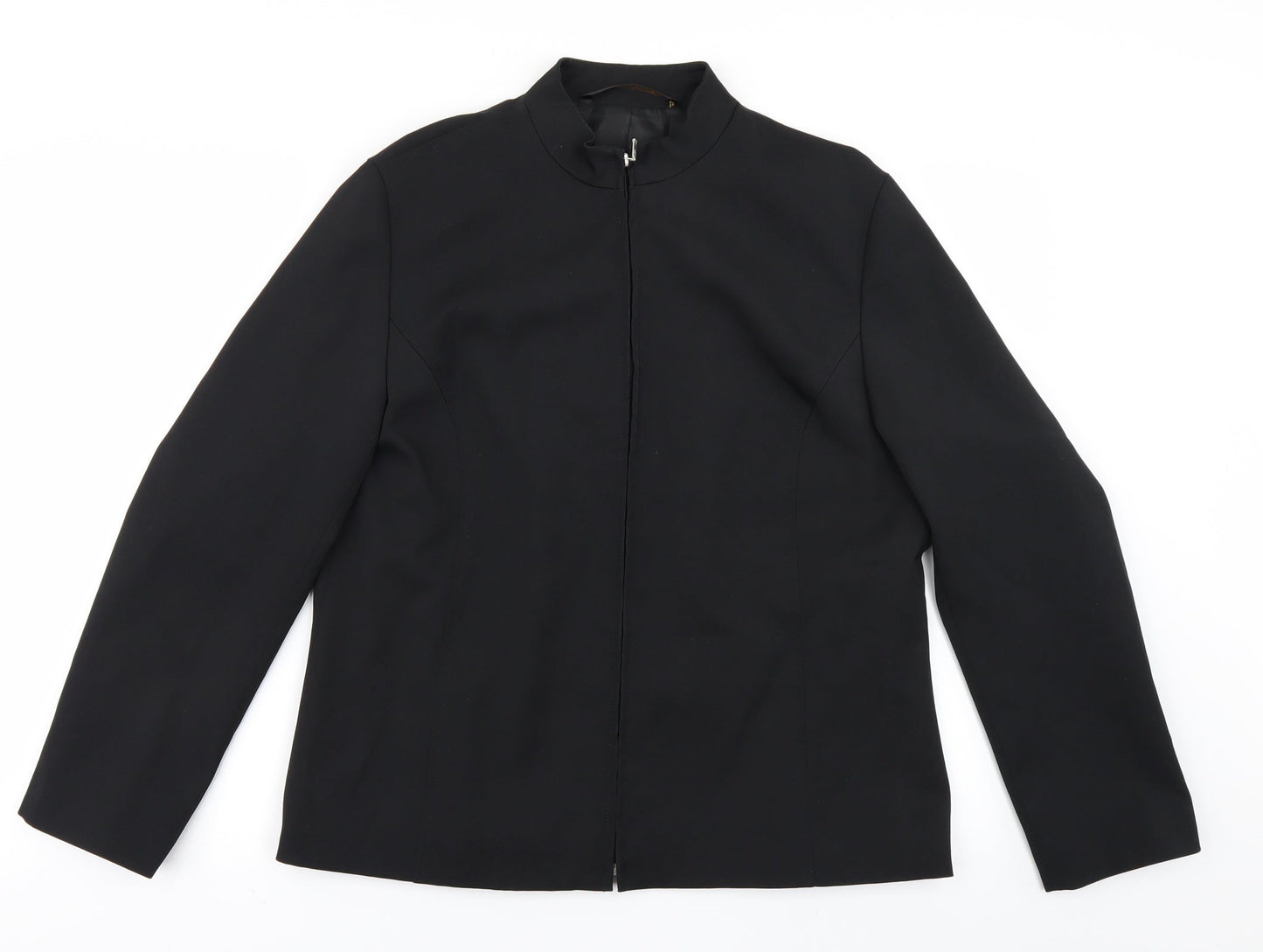 St Michael Womens Black   Jacket  Size 16