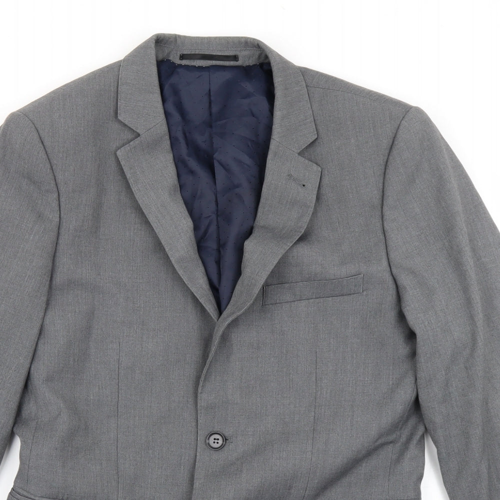Topman Mens Grey   Jacket Blazer Size 38