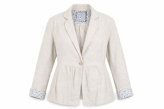 Beacan Cove Womens Beige   Jacket Blazer Size S