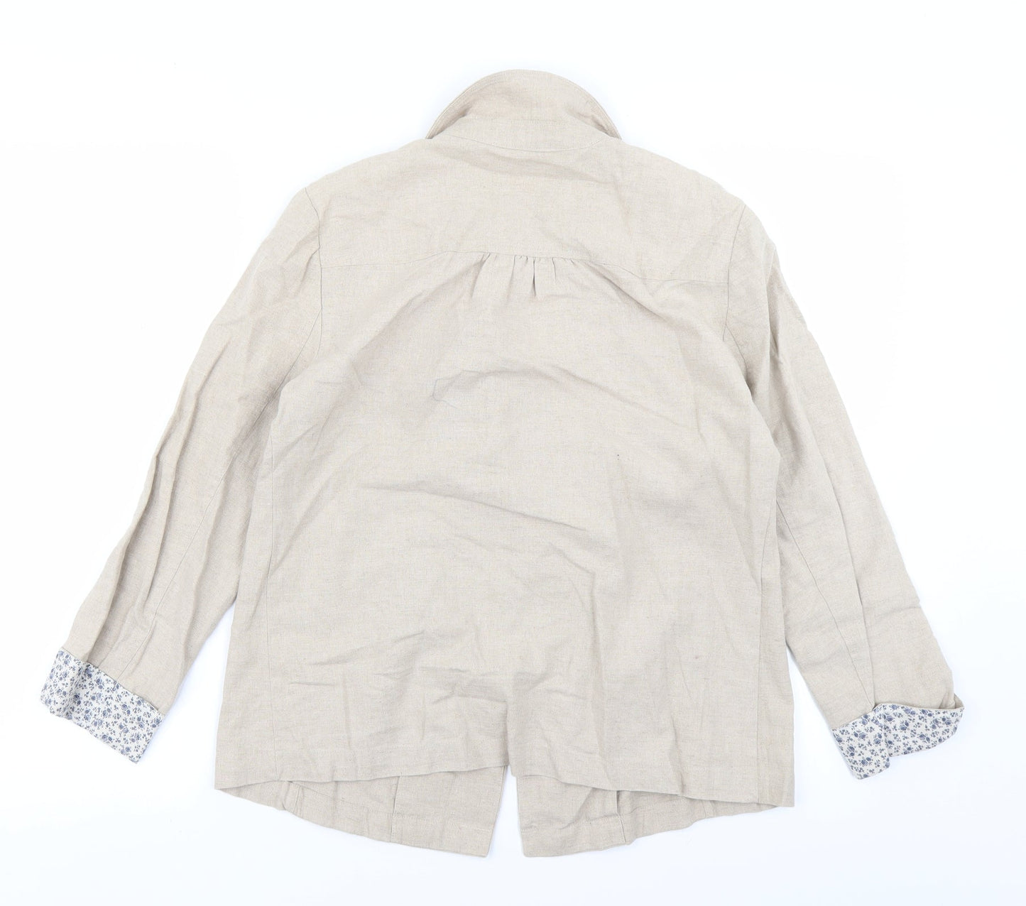Beacan Cove Womens Beige   Jacket Blazer Size S
