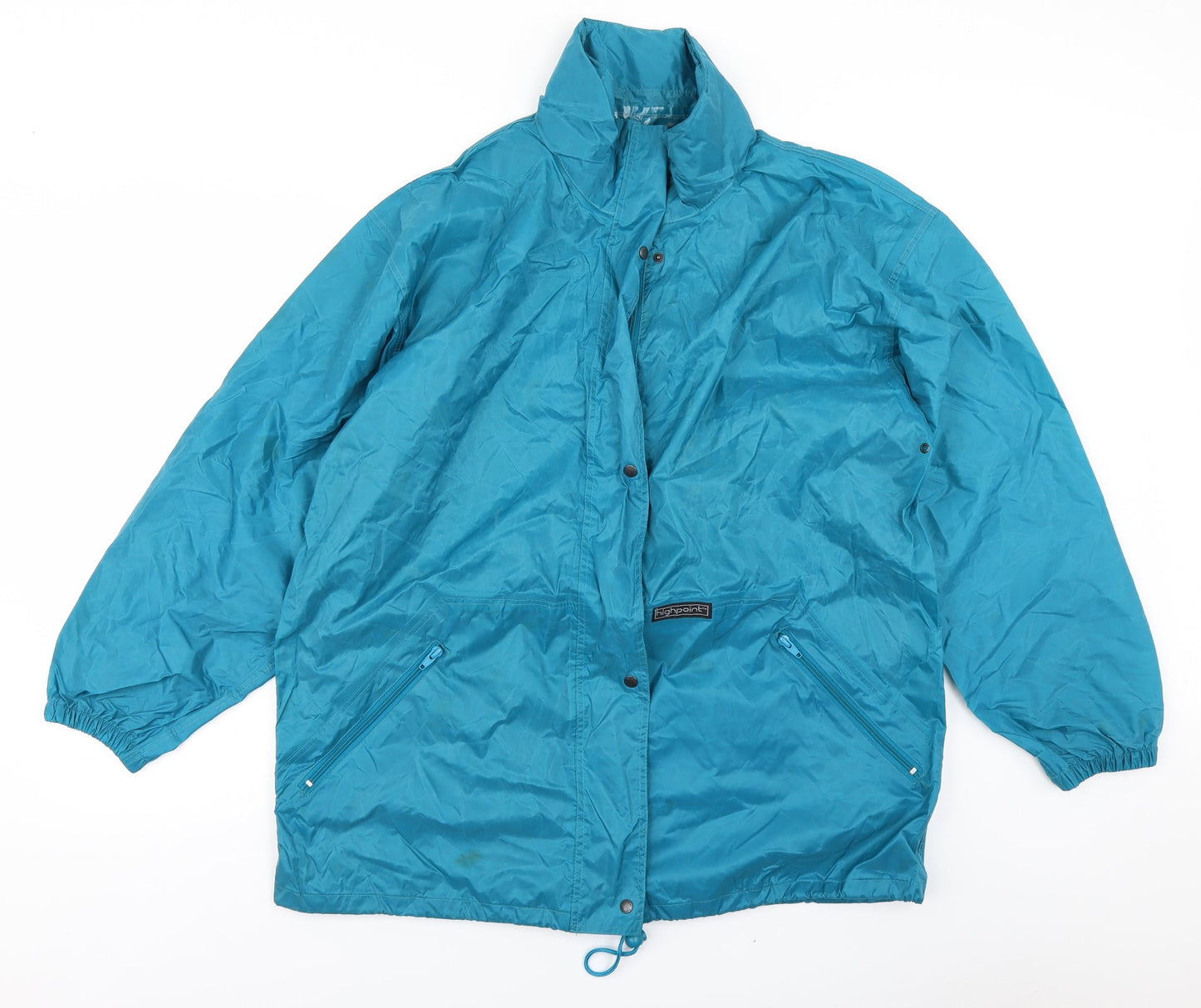 Highpoint Womens Blue   Rain Coat Coat Size 16