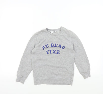 Preloved Abcd R Boys Grey   Pullover Jumper Size 8 Years - Front