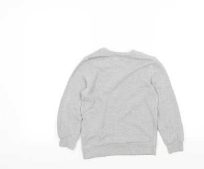 Preloved Abcd R Boys Grey   Pullover Jumper Size 8 Years - Back
