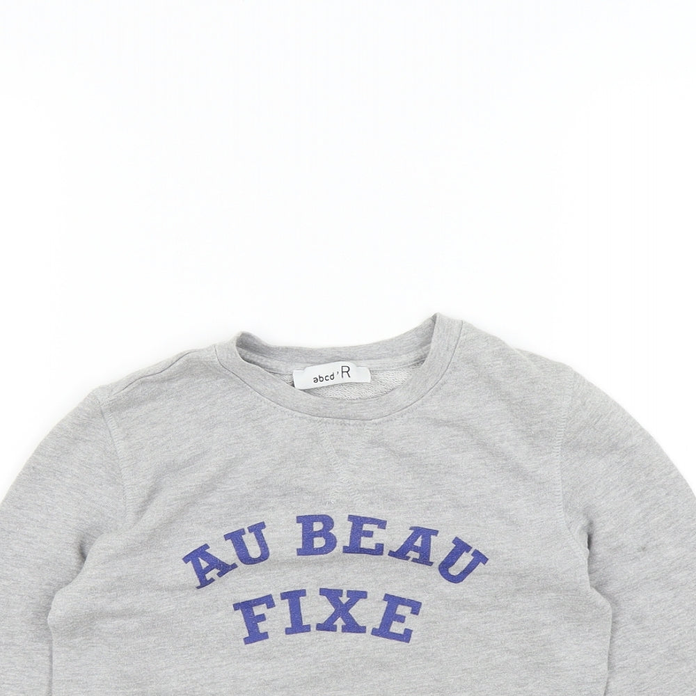 Abcd R Boys Grey   Pullover Jumper Size 8 Years