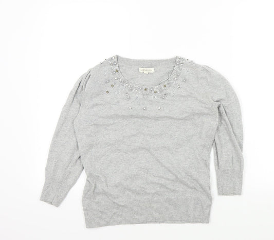 Monsoon Womens Grey   Pullover Jumper Size M