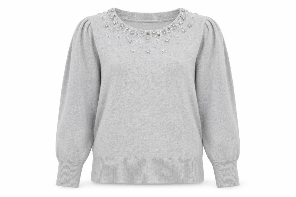 Monsoon Womens Grey   Pullover Jumper Size M