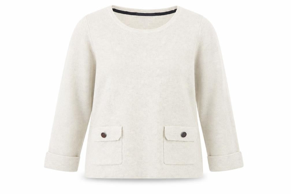Marks & Spencer Womens Beige   Pullover Jumper Size 12