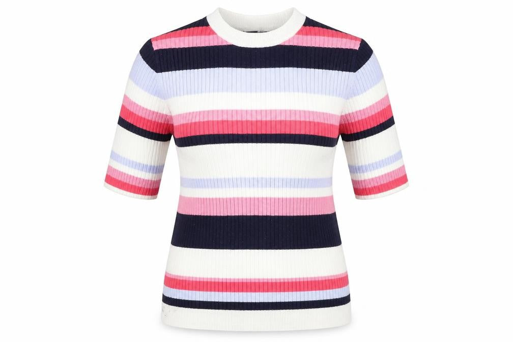 Marks & Spencer Womens Multicoloured Striped  Pullover Jumper Size 10