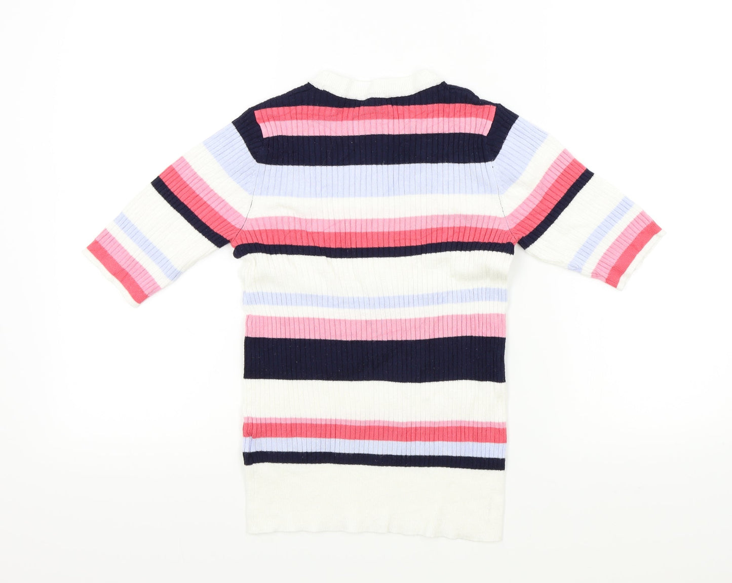 M&S Womens Multicoloured Striped  Pullover Jumper Size 10