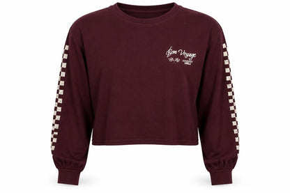 Front view of bershak girls’ red colourblock jumper, size S