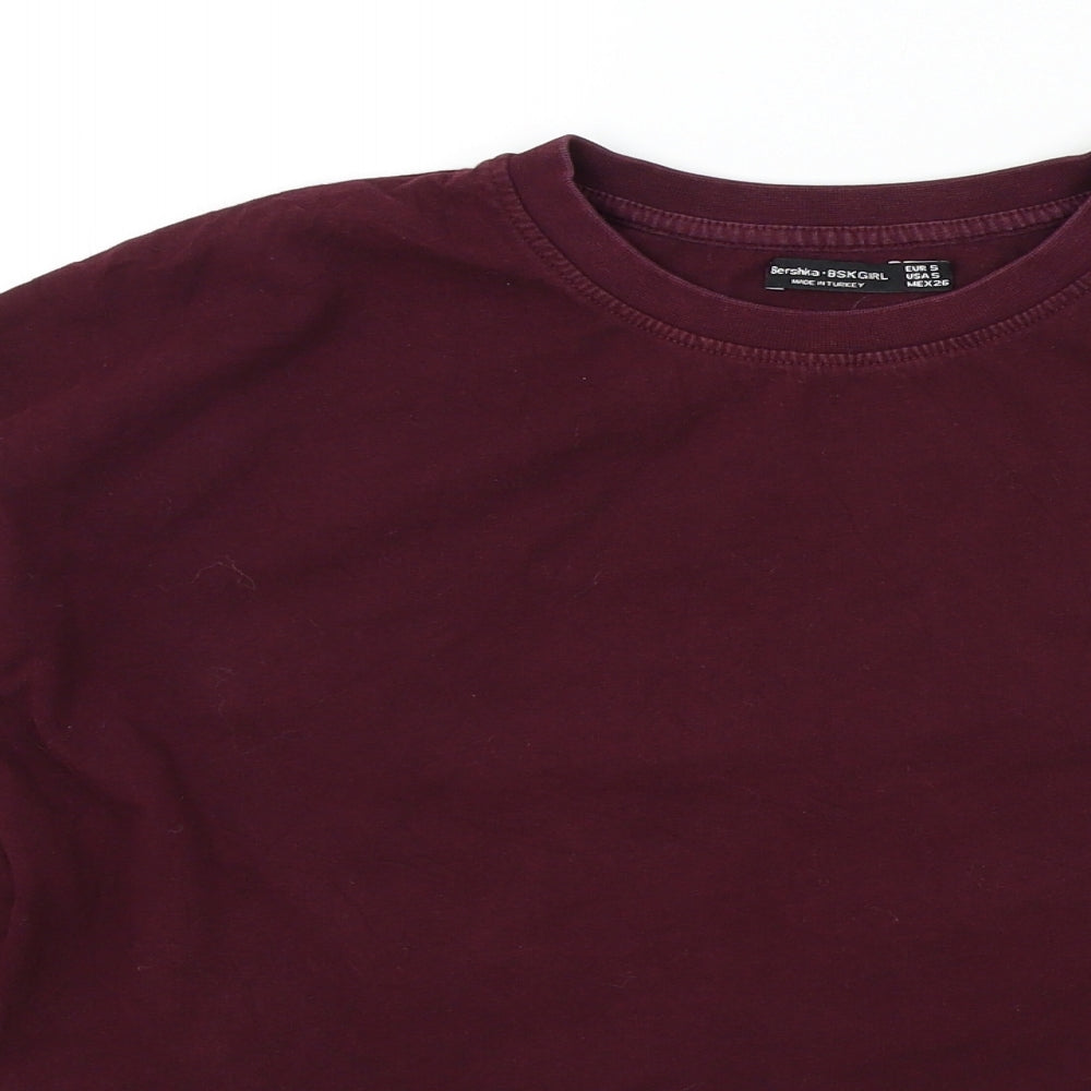 bershak Girls Red Colourblock  Pullover Jumper Size S