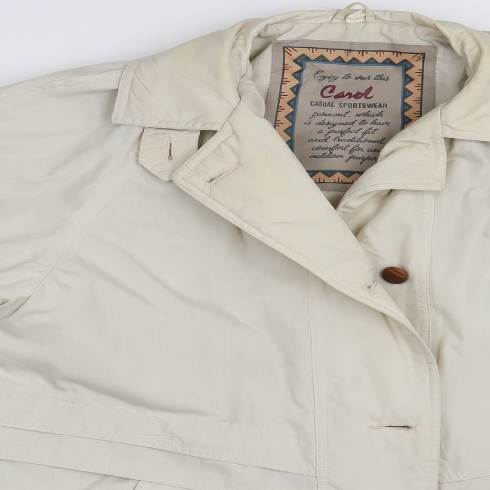 Carol Womens Beige   Jacket  Size 14