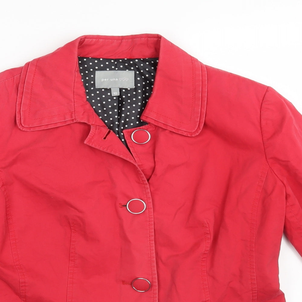 Per Una Womens Red   Jacket  Size 10