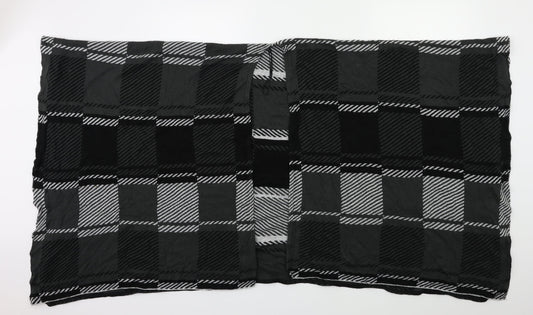 QED London Womens Grey Check   Shawl/Wrap