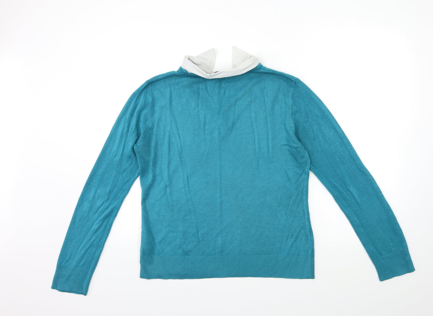 Ellie Louise Womens Blue  Knit Pullover Jumper Size M