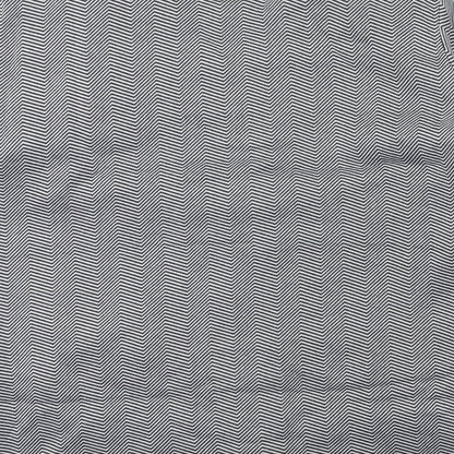 Brand and care label for Anne De Lancay women’s grey striped jacket coat, size UK 20