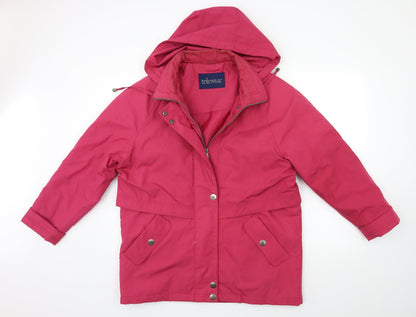 telemac Womens Pink   Overcoat Coat Size M
