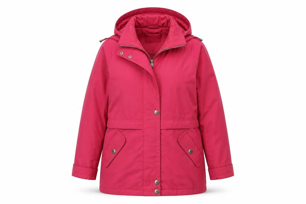 telemac Womens Pink   Overcoat Coat Size M