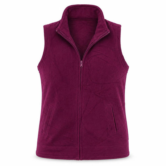 EWM Womens Purple  Fleece Gilet Jacket Size 10