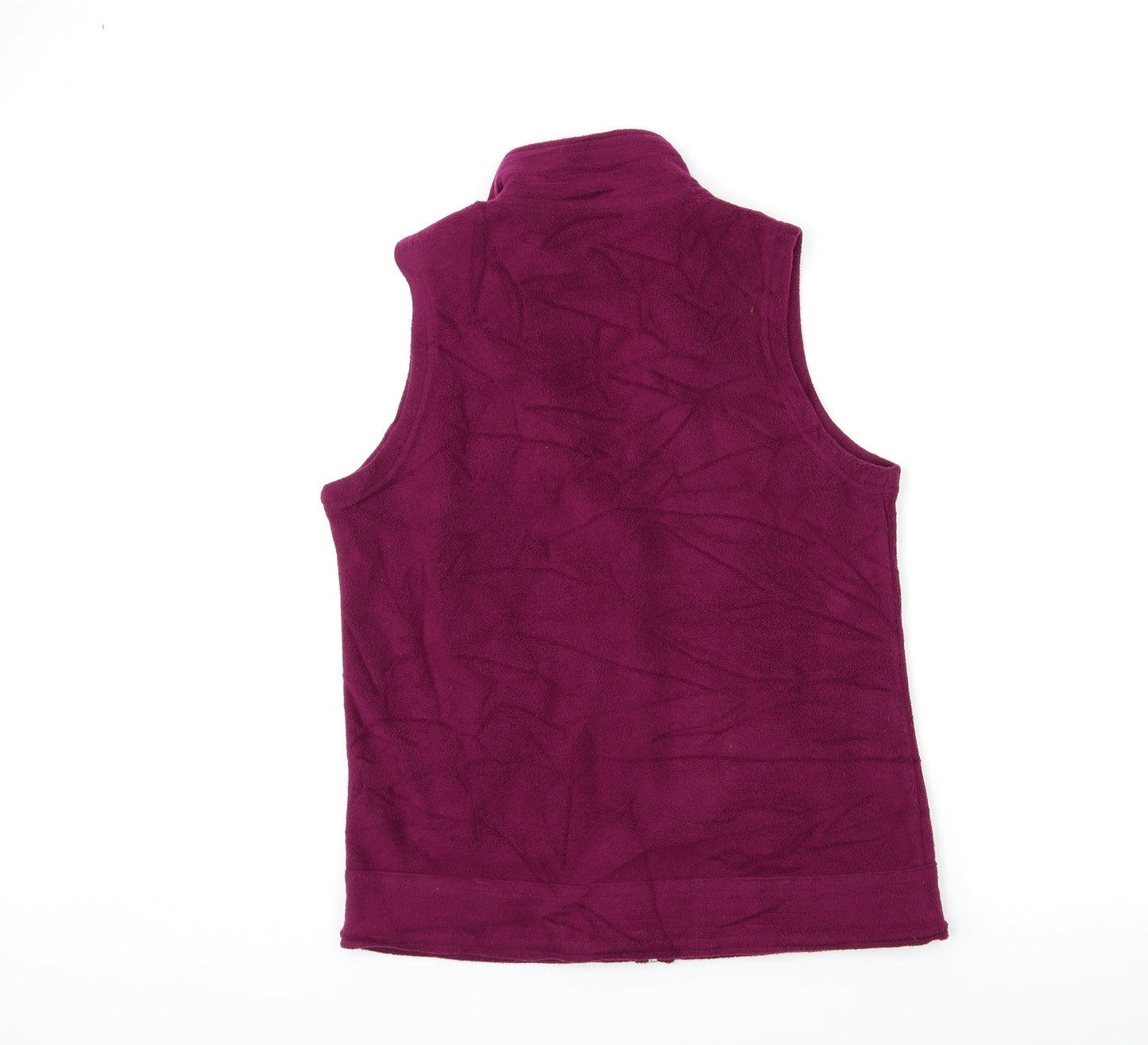 EWM Womens Purple  Fleece Gilet Jacket Size 10