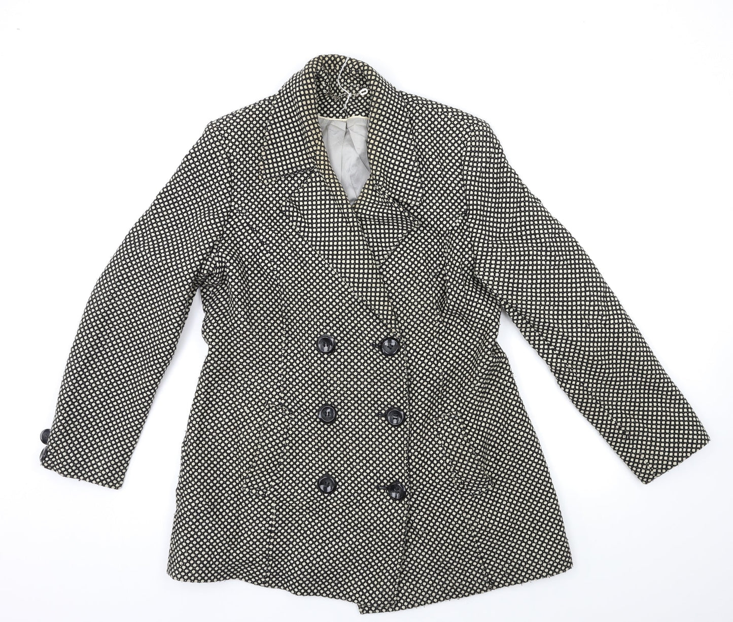 Berkertex Womens Black   Overcoat Coat Size 14