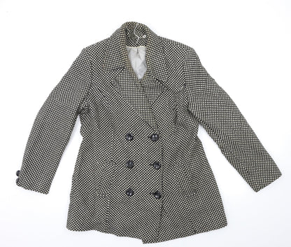 Berkertex Womens Black   Overcoat Coat Size 14