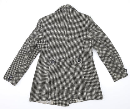 Berkertex Womens Black   Overcoat Coat Size 14