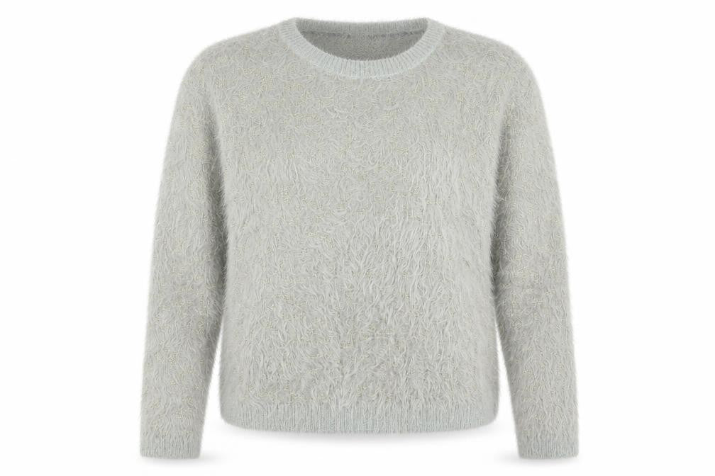 Papaya Womens Grey  Knit Pullover Jumper Size M