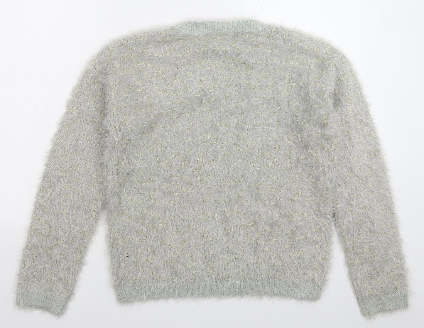 Papaya Womens Grey  Knit Pullover Jumper Size M