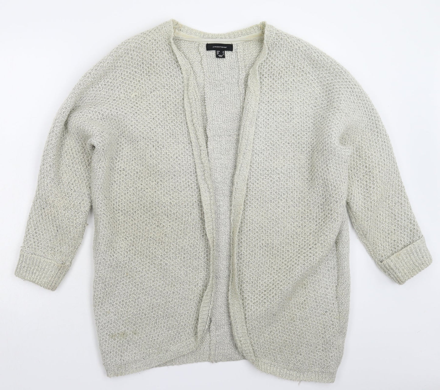 Atmosphere Womens Grey  Knit Cardigan Jumper Size 10  - Oversized