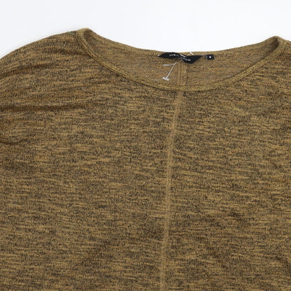 Next Womens Beige  Knit Pullover Jumper Size 8  - Oversized