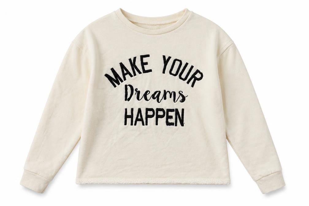 New Look Girls White   Pullover Sweatshirt Size 9 Years