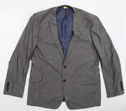 Next Mens Grey   Jacket Suit Jacket Size 44