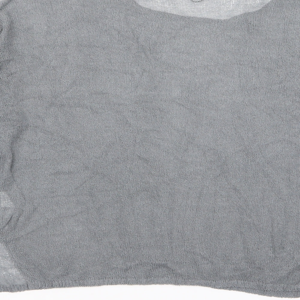 bershka bs girl Womens Grey   Basic T-Shirt Size 6