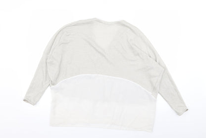 Zara Womens Ivory   Basic T-Shirt Size 12